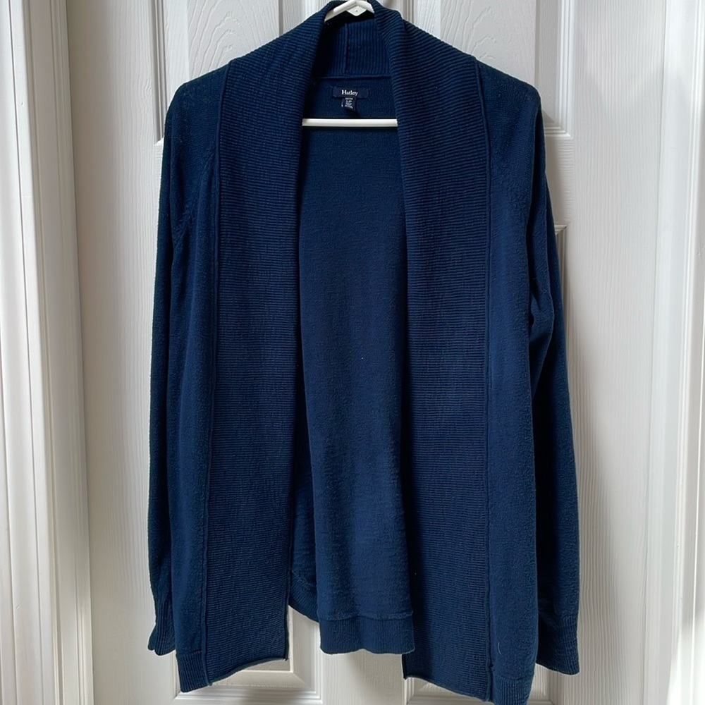 Cardigan sweater, navy blue